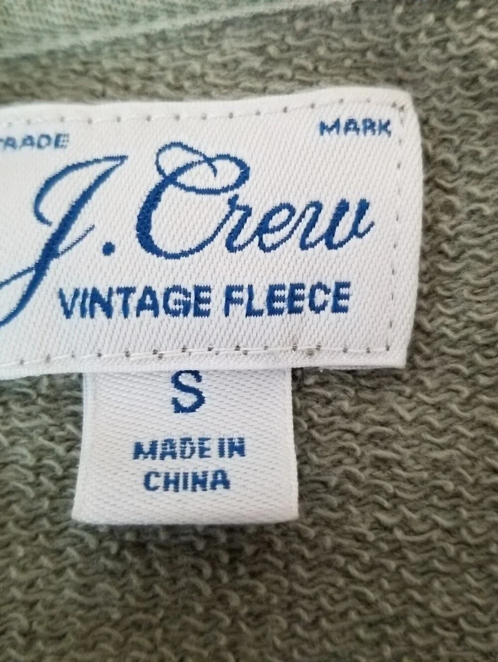Vintage Cotton Terry Crewneck Pullover Size Small